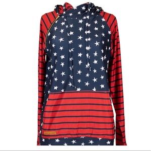 Leggings material light weight hoodie ❤️🤍💙 ⭐️LAST ONE⭐️